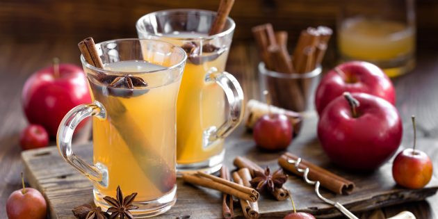 Безалкогольный глинтвейн с яблочным и апельсиновым соком: лучший рецепт