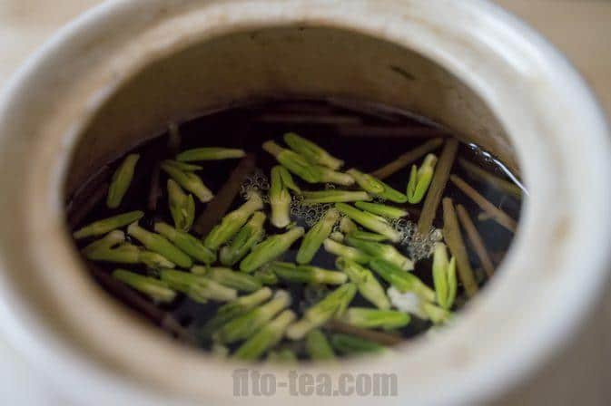 Зеленый чай с лотосом